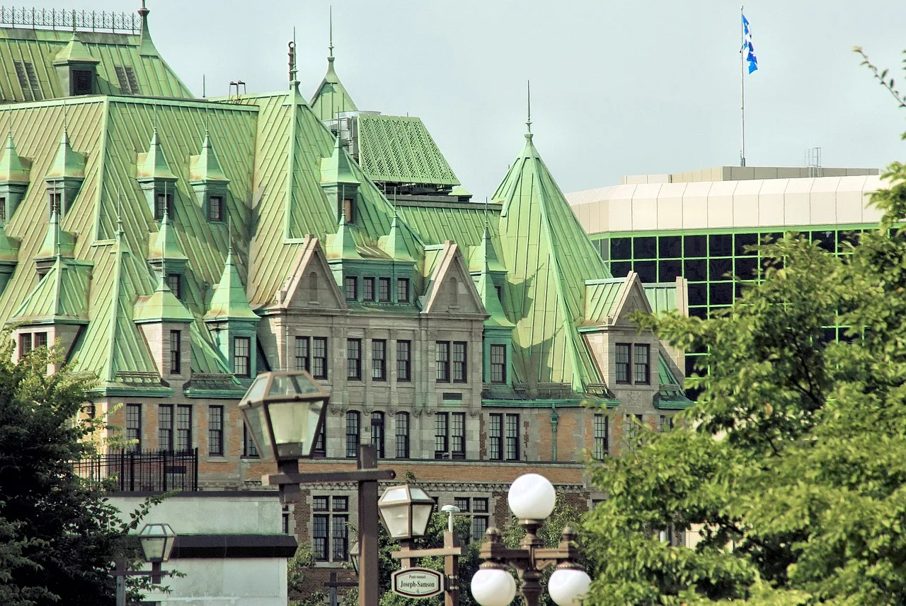 canada, quebec, vieux-quebec, old city, roofs, copper, monument, architecture. Bill 96 and Quebec's language charter, explained for localization agencies